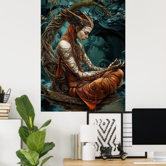 *~* 25 FD3 MEDITING Guardian Earth Keeper Poster (Heimbüro)