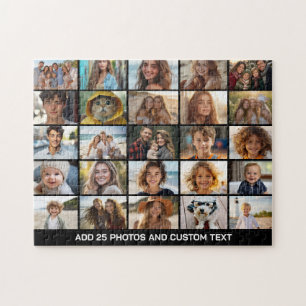 25-Foto-Collage - Benutzerdefinierter Text - Schwa Puzzle