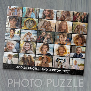 25-Foto-Collage - Benutzerdefinierter Text - Schwa Puzzle