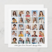 25 Foto Collage Ihre eigene Grußkarte hinzufügen (Vorne/Hinten)