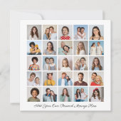 25 Foto Collage Ihre eigene Grußkarte hinzufügen (Vorderseite)