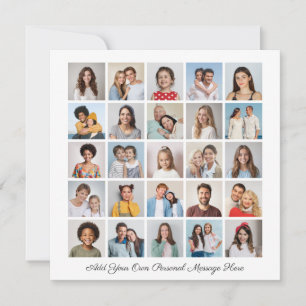 25 Foto Collage Ihre eigene Grußkarte hinzufügen