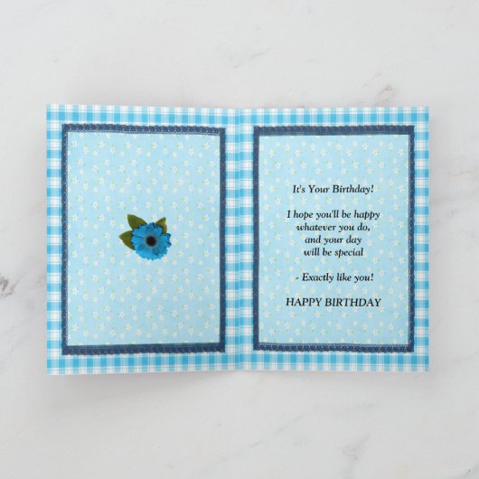 25. Fotokarte zum Geburtstag Karte (Innenseite)