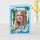 25. Fotokarte zum Geburtstag Karte (Gelbe Blume)