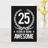 25. Geburtstag (25 Jahre Phantastisch) Karte (Gelbe Blume)