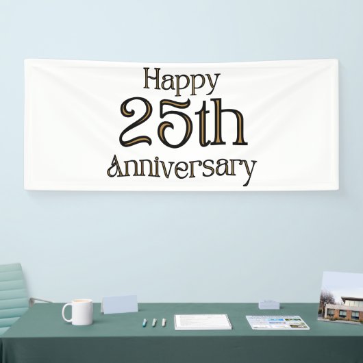25. Geburtstag 2.5x6 Vinyl Banner (Messe)