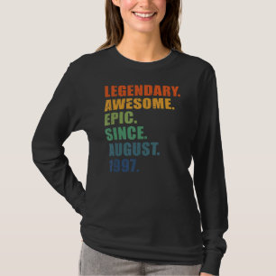 25. Geburtstag August 1997 Männer und Frauen 25 Ja T-Shirt