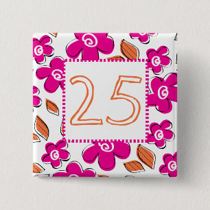 25. Geburtstag Button