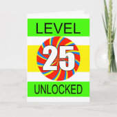 25. Geburtstag Computer Gamer Karte (Vorderseite)