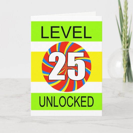 25. Geburtstag Computer Gamer Karte (Vorderseite)