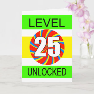 25. Geburtstag Computer Gamer Karte