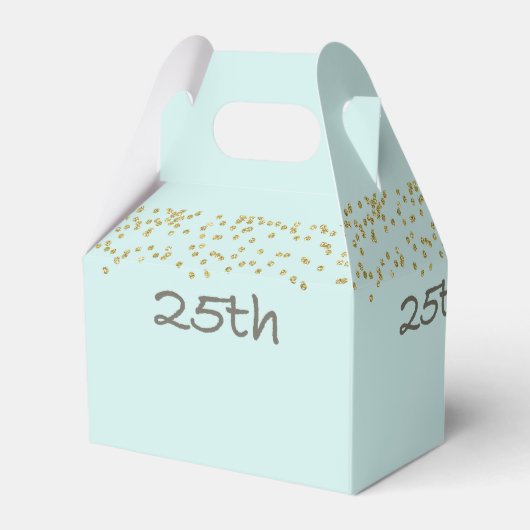25. Geburtstag Confetti Geschenkschachtel (Rückseite)