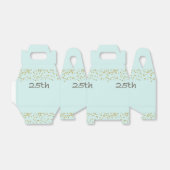 25. Geburtstag Confetti Geschenkschachtel (Ungefaltet)