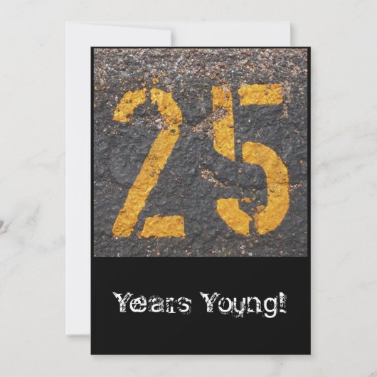 25. Geburtstag - Einladung (Vorderseite)