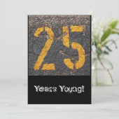 25. Geburtstag - Einladung (Stehend Vorderseite)