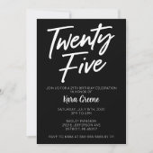 25. Geburtstag Einladung (Vorderseite)