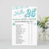 25. Geburtstag Ever oder Nie Game (Stehend Vorderseite)