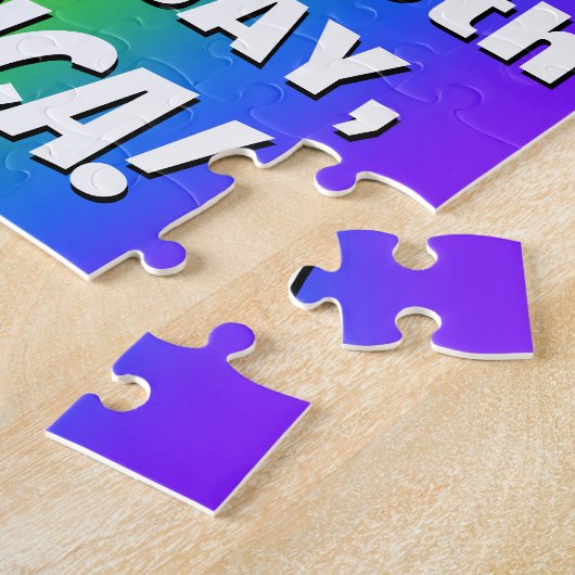 25. Geburtstag: Farbiges, lustiges Regenbogenmuste Puzzle (Seite)