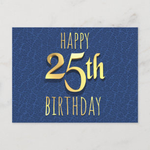 25. Geburtstag Feiertagspostkarte