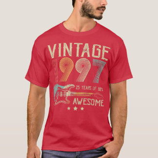 25. Geburtstag Frauen Männer Vintage Toll 1997 Gui T-Shirt