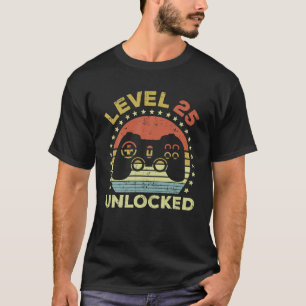 25. Geburtstag Gaming Level 25 entsperrt T-Shirt