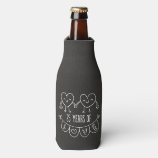 25. Geburtstag Geschenk Chalk Herzen Flaschenkühler