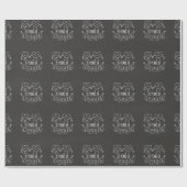 25. Geburtstag Geschenk Chalk Herzen Geschenkpapier (Flach)