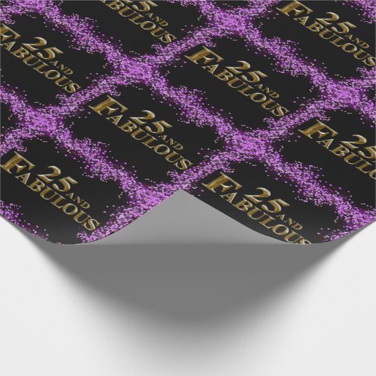 25. Geburtstag Geschenkpapier (Ecke)