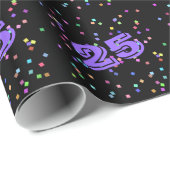25. Geburtstag Geschenkpapier Wrap Wrapping Papier (Rolleneckpunkt)