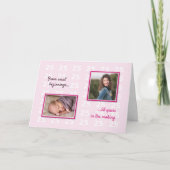 25. Geburtstag Ihre Fotos und Texte Karte (Vorderseite)