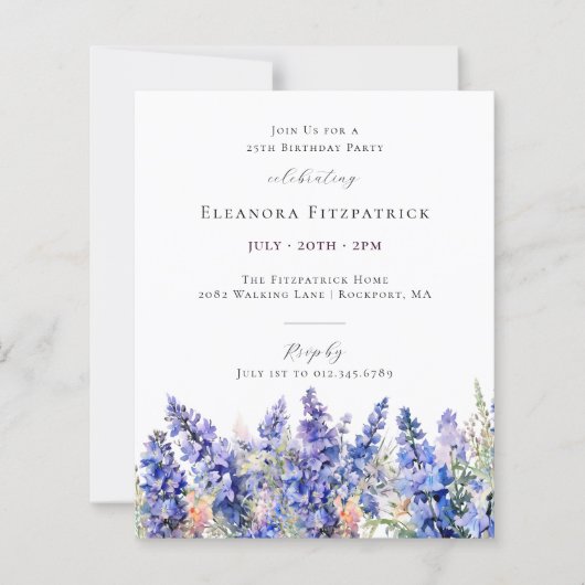 25. Geburtstag Juli Blume (Vorderseite)