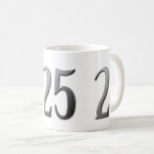 25. Geburtstag Kaffeetasse (VorderseiteRechts)