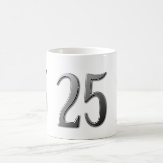 25. Geburtstag Kaffeetasse (Mittel)