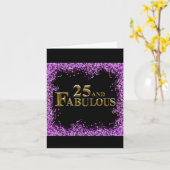25. Geburtstag Karte (Gelbe Blume)