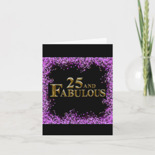 25. Geburtstag  Karte