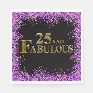 25. Geburtstag Serviette