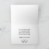 25. Geburtstag Silberherzen (für Foto) Karte (Innenseite)