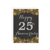 25. Geburtstag Silver Wedding 25 Jahre Karte (Vorderseite/Rückseite Beispiel)