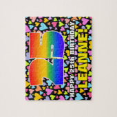 25. Geburtstag — Spaß, Liebende Herzformen + "25" Puzzle (Vertikal)