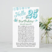 25. Geburtstag Word Search Game (Stehend Vorderseite)