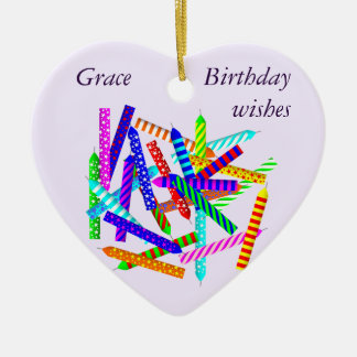 25. Geburtstags-Keramik-Herz Keramik Ornament