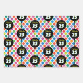 25. Geburtstagsballons Geschenkpapier Set (Vorderseite 2)