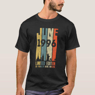 25. Geburtstagsdekorationen Juni 1996 Männer Fraue T-Shirt