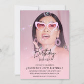 25. Geburtstagseinladungen Geburtstagsessen Foto Einladung (Vorderseite)