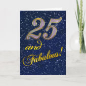 25. Geburtstagsfeier Einladung (Vorderseite)