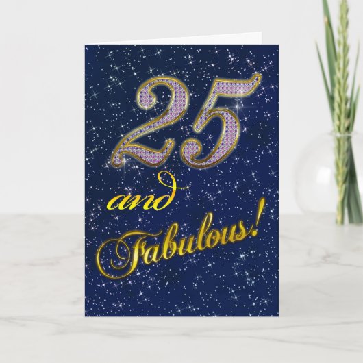 25. Geburtstagsfeier Einladung (Vorderseite)