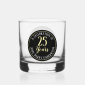 25. Geburtstagsfeier Whiskyglas (Rückseite)