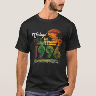 25. Geburtstagsgeschenk Vintag Retro Juli 1996 25  T-Shirt