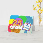 25. Geburtstagskarte Karte (Gelbe Blume)