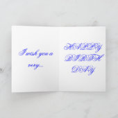 25. Geburtstagskarte Karte (Innenseite)